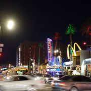 ハリウッドの観光中心地に有るショッピングセンター