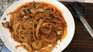 韓国風焼うどんと小籠包