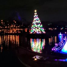「カラー・オブ・クリスマス」のツリーとオブジェ