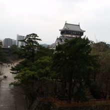 小倉城が見えます