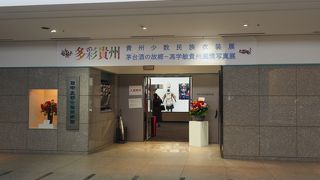 少数民族の衣装を展示していました