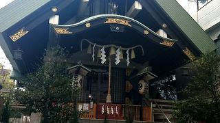 ビルの間にあります