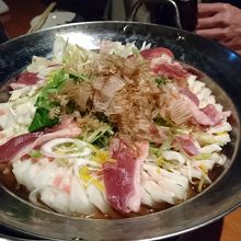 白菜の鍋。イマイチ。