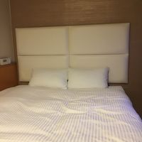 無理やりのダブルベッドでした。