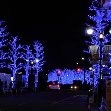公園通りから奥を眺める