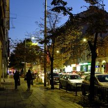 同じマリア・ルイザ通りでも、ソフィア中央駅に向かう道筋は…、