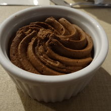 デザート　チョコレートムース　ベルギーらしいです