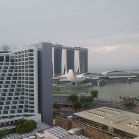 マリーナベイサンズが見えます