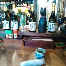 カウンタ席の雰囲気です。