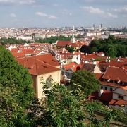 この高台からのプラハ・ヴルダヴァ川の景色が最高