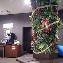 くつろぎ場の入り口です。クリスマス装飾