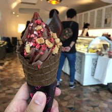 濃厚なチョコソフト