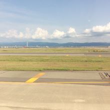 関空の人工島の滑走路