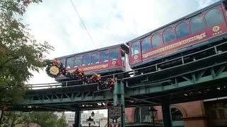 景色も良く、移動に便利な「エレクトリックレールウェイ」