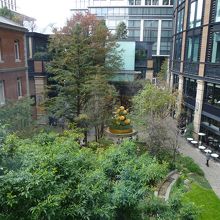 中庭もきれいでした．