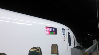 2017年１月４日の京都18時56分発ひかり号東京行き～自由席は混雑、指定席は12月25日頃には満席～