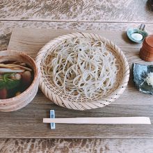 鴨せいろの大盛り