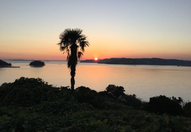 前島からの夕陽が最高