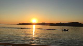 フェリーで前島を往復しました5分