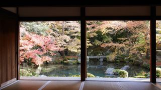 紅葉のきれいな小さなお寺