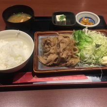 生姜焼きランチ！