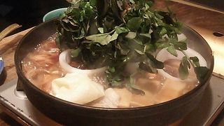 鳥すき鍋が美味