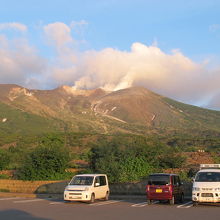 十勝岳望岳台 駐車場