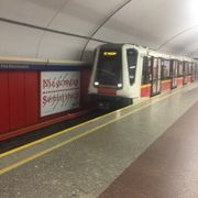 ワルシャワ市街地の地下鉄