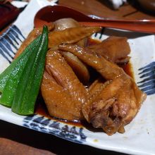 １番美味しかった北の黄金鶏の手羽先煮物