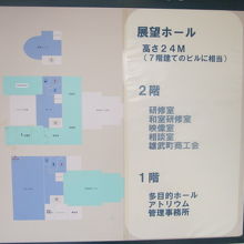 館内案内図の様子