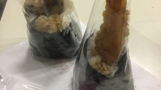 海老天むすと舞茸天むす！