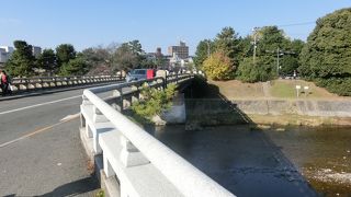 柳出町から合流点を見た