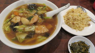 緬のセットを食べました