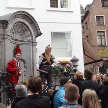 ビールが振舞われていました