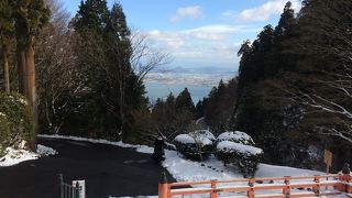 琵琶湖が美しい。