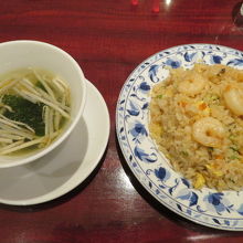 海老炒飯を食べました