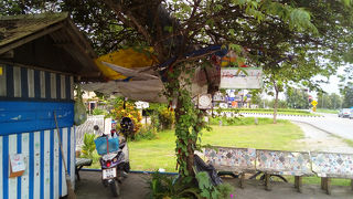 ワットロンクンから第1バスターミナルへのソンテウ乗り場