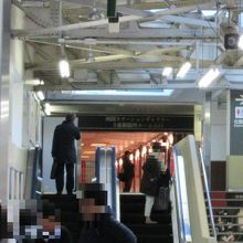 駅舎がそのまま美術館になった感じです。