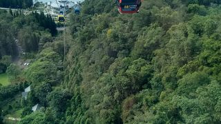 九族文化村にはロープウェイで！