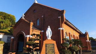 長崎から池島に行く途中で立ち寄りました「カトリック黒崎教会」