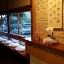 旅館内も和風な造りでいい感じす。