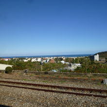 海が見えます