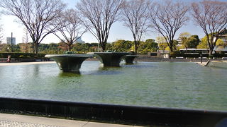 噴水は出ていませんでした。残念。