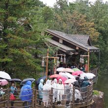 グリーティング混んでます