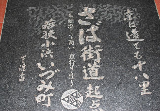 鯖街道起点の商店街の中にある資料館