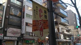 新橋赤レンガ通りを歩く