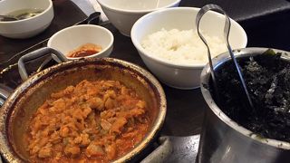 七分豚キムチチゲが美味しい！！！