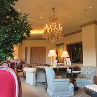 セレブ気分を味わえる豪華なラウンジ。