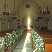 庭園の一角にあるチャペル。