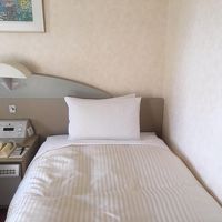 ベッド周りは昭和のホテル